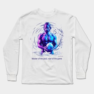 master of the pool v2, water polo Long Sleeve T-Shirt